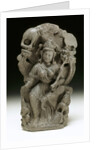 Enthroned figure of Hariti by Unknown