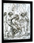 Christ tended by two angels after the Flagellation. Belgium, 17th century by Unknown