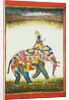 Man on an anthropomorphic elephant. India, 18th century by Unknown