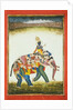 Man on an anthropomorphic elephant. India, 18th century by Unknown