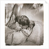 Prince Charles at the age of 18 months, kissing baby Princess Anne by Cecil Beaton