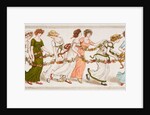 Girls dancing to celebrate Queen Victoria's Jubilee by Kate Greenaway