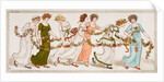 Girls dancing to celebrate Queen Victoria's Jubilee by Kate Greenaway