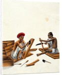 Two Carpenters at Work. Benares, India, early 19th century by Unknown
