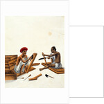Two Carpenters at Work. Benares, India, early 19th century by Unknown