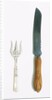 Bread knife and fork by Wingfield Rowbothan & Co.