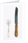 Bread knife and fork by Wingfield Rowbothan & Co.