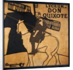 Design for a poster of the play Don Quixote at The Lyceum Theatre by James Pryde