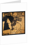 Design for a poster of the play Don Quixote at The Lyceum Theatre by James Pryde
