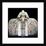 Court dress or mantua, back view. Embroidered silk with silver thread. England, c.1740-45. by Unknown