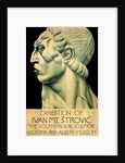 Poster for the exhibition of sculptor Ivan Mestrovic  at the V&A Museum. London, England, 1915 by Ivan Mestrovic