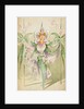 Costume design for a female Orchide by Attilio Comelli