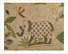 Cover, detail of an elephant. England, 17th century by unknown
