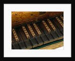 Virginal, detail of keyboard. Italy, late 16th century by Giovanni Baffo
