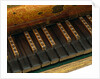 Virginal, detail of keyboard. Italy, late 16th century by Giovanni Baffo