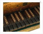 Virginal, detail of keyboard. Italy, late 16th century by Giovanni Baffo