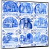 Nine tiles depicting the Popish Plot. London, England, late 17th century by Jan Ariens van Hamme
