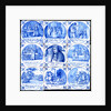 Nine tiles depicting the Popish Plot. London, England, late 17th century by Jan Ariens van Hamme