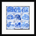 Nine tiles depicting the Popish Plot. London, England, late 17th century by Jan Ariens van Hamme