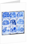 Nine tiles depicting the Popish Plot. London, England, late 17th century by Jan Ariens van Hamme