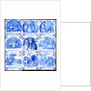 Nine tiles depicting the Popish Plot. London, England, late 17th century by Jan Ariens van Hamme