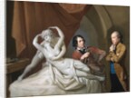 Antonio Canova in his studio by Hugh Douglas Hamilton