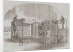 Patent Vertical Printing Machine in the Great Exhibition. England, 1851 by Anonymous