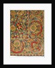 Embroidered silk cover by Unknown