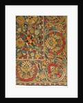 Embroidered silk cover by Unknown
