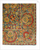Embroidered silk cover by Unknown