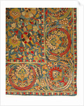 Embroidered silk cover by Unknown