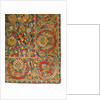 Embroidered silk cover by Unknown