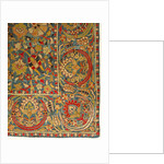 Embroidered silk cover by Unknown