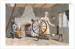 Woman Spining by George Walker