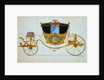Design for a Town Coach. England or France, late 18th century by Unknown
