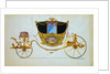 Design for a Town Coach. England or France, late 18th century by Unknown