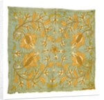 Silk embroidered cover by Unknown