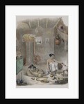 The interior of a hut in Bengal by Anonymous