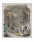 The interior of a hut in Bengal by Anonymous