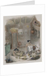 The interior of a hut in Bengal by Anonymous