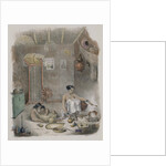The interior of a hut in Bengal by Anonymous