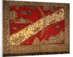 Throne Cover or Takhtposh, detail of centre panel by Unknown
