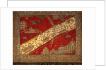 Throne Cover or Takhtposh, detail of centre panel by Unknown