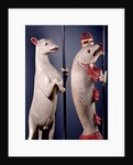 Heraldic Salmon and Ram. England, early 16th century by Unknown