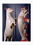 Heraldic Salmon and Ram. England, early 16th century by Unknown