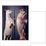 Heraldic Salmon and Ram. England, early 16th century by Unknown