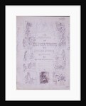 Draft Title Page for The Adventures of Oliver Twist by George Cruikshank
