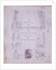 Draft Title Page for The Adventures of Oliver Twist by George Cruikshank