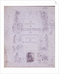 Draft Title Page for The Adventures of Oliver Twist by George Cruikshank