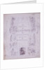 Draft Title Page for The Adventures of Oliver Twist by George Cruikshank